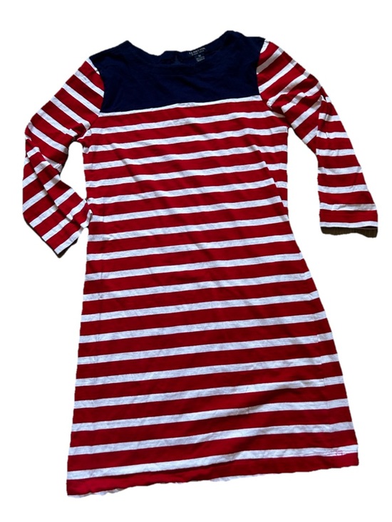 U.S. Polo Assn. Dresses & Skirts - U.S. Polo Assn. Red, White & Navy Striped Long-Sleeve Mini Dress